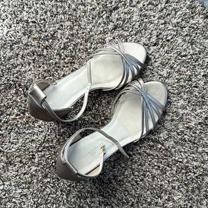 Shimmery golden heels